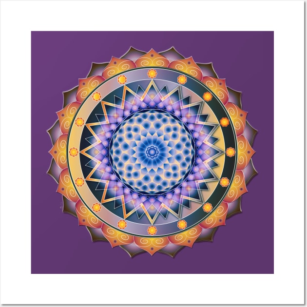 Mandala Universe Wall Art by HagalArt